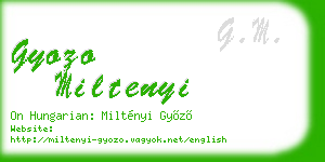 gyozo miltenyi business card