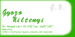 gyozo miltenyi business card